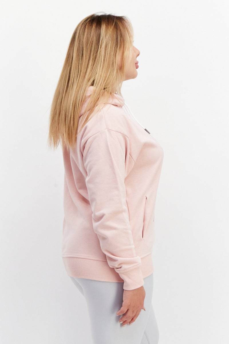 Marilyn Monroe سويت شيرتات نسائية بغطاء رأس وأكمام طويلة بطبعة جرافيك، وردي - Image 4